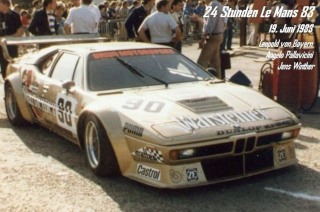 BMW M1 1983 in Le Mans