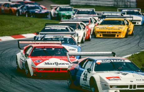 28 Clay Regazzoni, 5 Niki Lauda, 4 Didier Pironi, 77 Hans-Joachim Stuck, Zeltweg, "procar" - Serie 1979